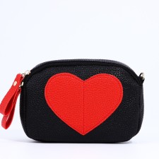 Bag Cross-Bodi with a zipper, black color