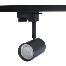 Luazon Lighting track lamp under the GU10 lamp, cylinder, black case