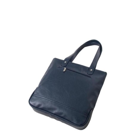 Tout bag, lightning department, external pocket, blue color-1