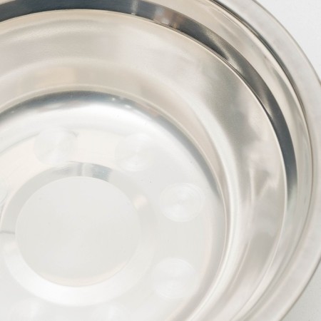 Stand with bowls, 2 x 500 ml, height 30 cm, collapsible with an upper latch, chrome-5
