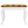 Retro banquet with storage white, 550x330x430, fabric strip brown.