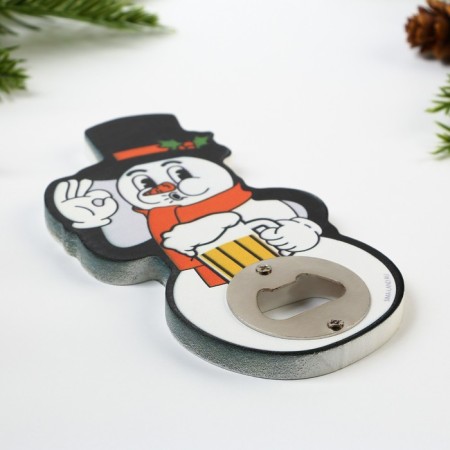 Open for beer "Snowman", 7.7x14.6 cm-2