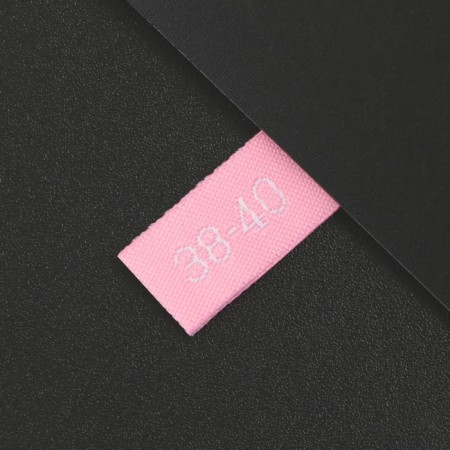 Textile strip "38-40", 5 x 1.1 cm, pink color