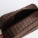 Lightning cosmetic bag, external pocket, brown color