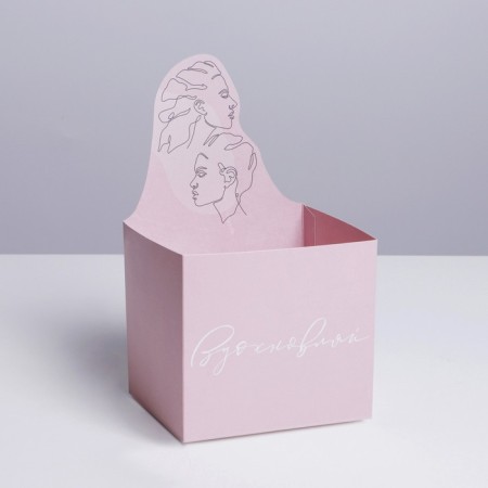 Boxes for mini bouquets "Line", 12 × 20 × 10 cm