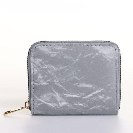 Women's wallet with lightning, gray color-2