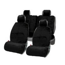 Alpaca Plus capacities, artificial fur, set for the entire salon, black