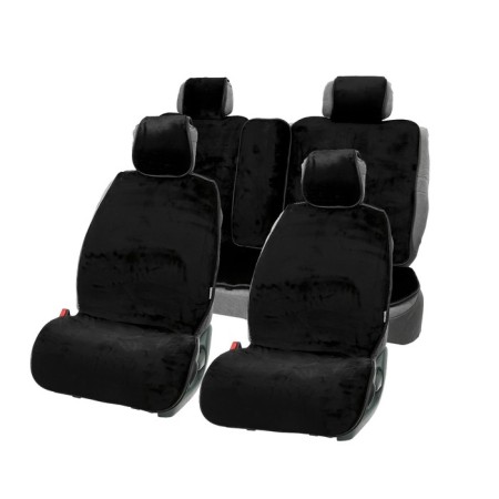 Alpaca Plus capacities, artificial fur, set for the entire salon, black