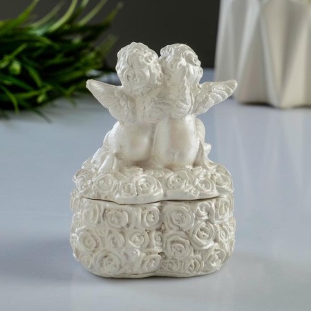 Broke box "Angel" mother -of -pearl, 9cm-2