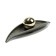 Handle button Cappio RK134 furniture, graphite-golden color