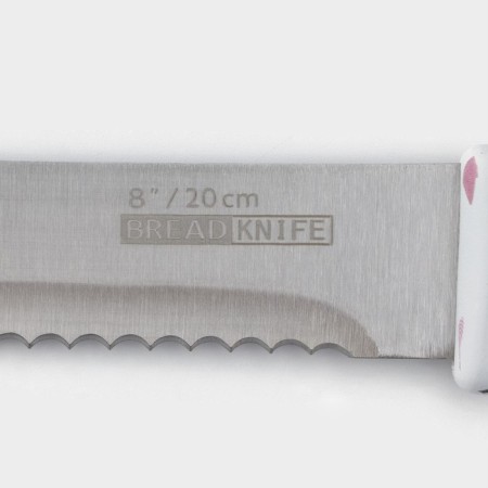 Knock for bread of the share of Sparkle, blade 20 cm, white color-2