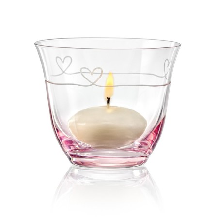 Crystalex candlelight "Diamond heart"