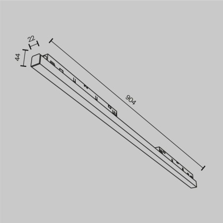 TREECH TRECHNICAL TR030-4-30W3K-WW-DS-B, 30W, 90.4x2.2x4.4 cm, LED, 1696lm, black color black-6