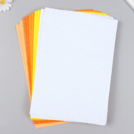 Set of terry foamiran 2 mm, 20x30 cm, (UP. 10 pcs), assorted No. 05
