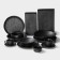 Magistro Black Style supply dish, 29.5 × 14.8 cm, porcelain, black color