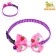 Collar "strawberries", 30 x 1 cm, nylon, pink