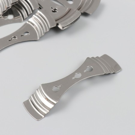 Holder for fastening the wick with 3 holes metal 10x2.5 cm-1