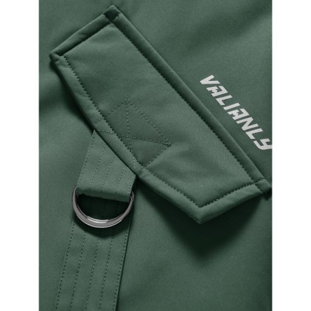 Winter park for a girl, height 152 cm, dark green color-10