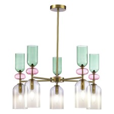 Ceiling Ceiling ST LUCE. SL2000.202.05. GEA. 5x40 watts, E14, 70x70x40 cm, golden color