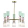 Ceiling Ceiling ST LUCE. SL2000.202.05. GEA. 5x40 watts, E14, 70x70x40 cm, golden color