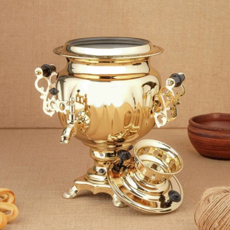 Samovar "Gold", oval, with automatic shutdown, 3 l, electric-4