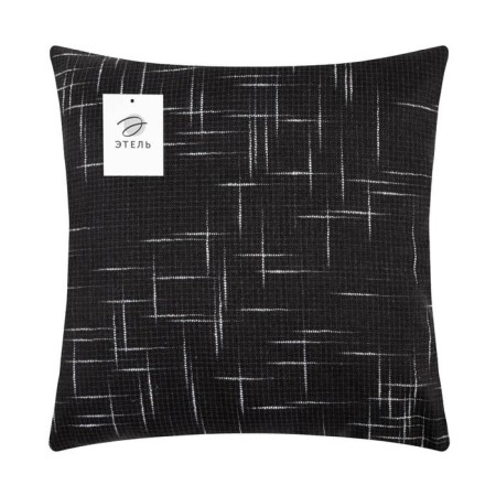 Pillowcase decorative Ethel "Classics", black color, 43*43 cm, 100% p/e-5