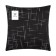 Pillowcase decorative Ethel "Classics", black color, 43*43 cm, 100% p/e