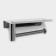 Holder for toilet paper with a shelf, 18 × 10 × 9 cm, chrome