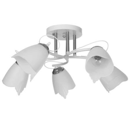 Nicole chandelier 5x15W E27 White Bayerlux