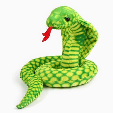 Soft toy "Cobra", 15 cm, green color-6