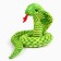 Soft toy "Cobra", 15 cm, green color