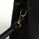 Women's bag with lightning, textura, average size, black color