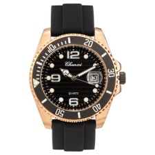 Men's watch, with calendar, D-4.4 cm, L-24 cm strap, luminous, 3 atm
