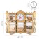 Wall clock, series: photo frames, "family", discrete move, 48 x 38 cm, dial 12 cm