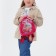 Baby backpack on lightning, pink color