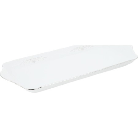 Constance tray, decor "Gray ornament, platinum layout", 39 cm-2