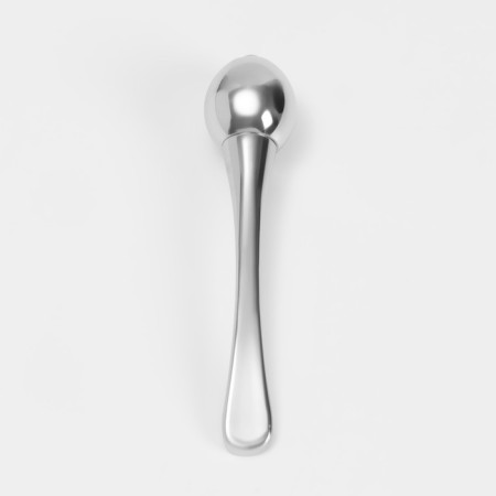 Face massage, with a ball, 7.5 × 1.6 cm, silver color-1