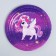 Disposable paper plate "Cute Unicorn", 18 cm