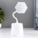 Table lamp "Ek" LED 1 mode 4.2W USB white 9x9x32.5 cm Risalux