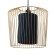 Bayerlux lamp "velvet" E27 40W blue 27x30x12-100cm