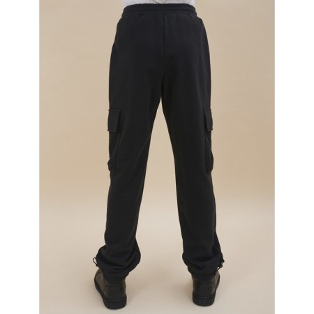 Pants for girls, height 140 cm, black color-3