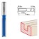 Frases groove bison 28754-12-51, straight, elongated, shank d = 12 mm, 12 x 51 mm