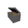 Puff with a lid and weighting, 800 × 400 × 420 mm, Bahama mitch, Steel color