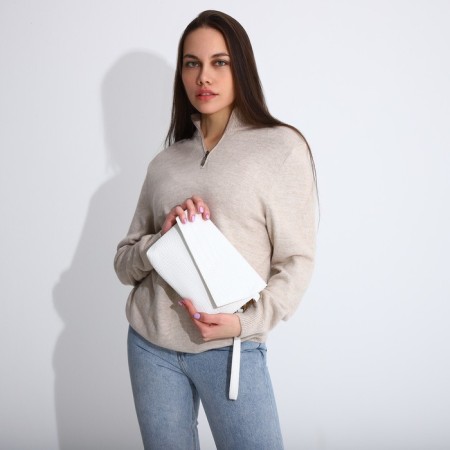 Bag-clate on the magnet, strap on the wrist, white color-6