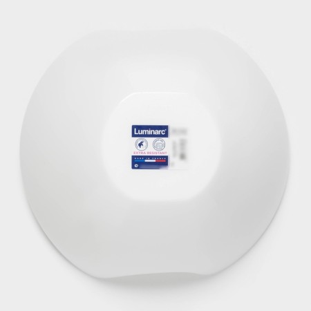 Luminarc Salenco salad bowl, 1.4 l, d = 24 cm, glass ceramic, white-3