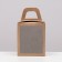 Folding box with a window, craft, 15 x 15 x 18 cm