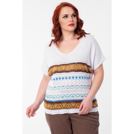 Female jumper, size 52, white color