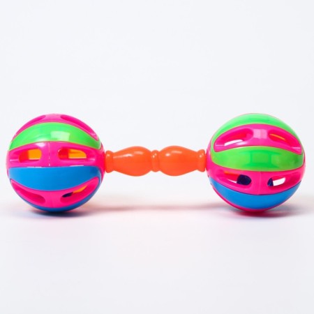 Rattle "Bright Marakas: Gantelka", color mix, crush me-2