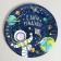 Disposable paper plate "Cosmos"