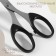 Scissors are universal, heat -resistant handles, 6 ", 16 cm, black color